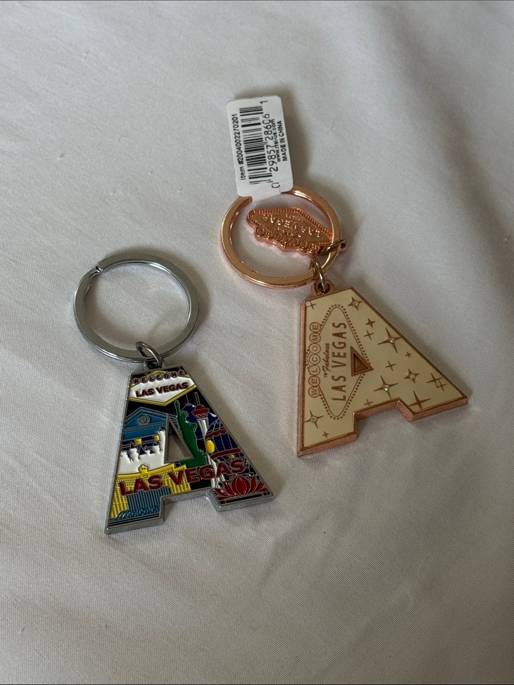 Vegas “A” Keychain
